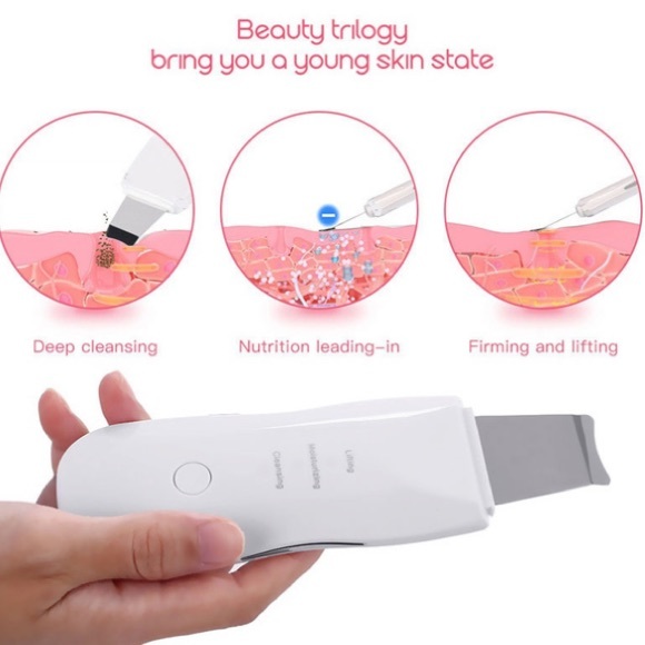 🆕ION SONIC SKIN SCRUBBER/SCRAPPER w/ USB CHARGING CABLE & 2 add. cleaning heads - Picture 3 of 8